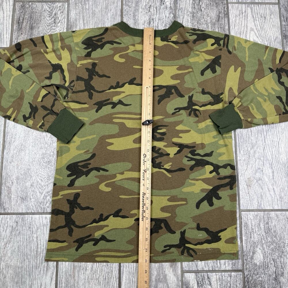 Rothco Camouflage T-Shirt Mens M Multicolor Long Sleeve Crew Neck Cotton Blend - Picture 6 of 6